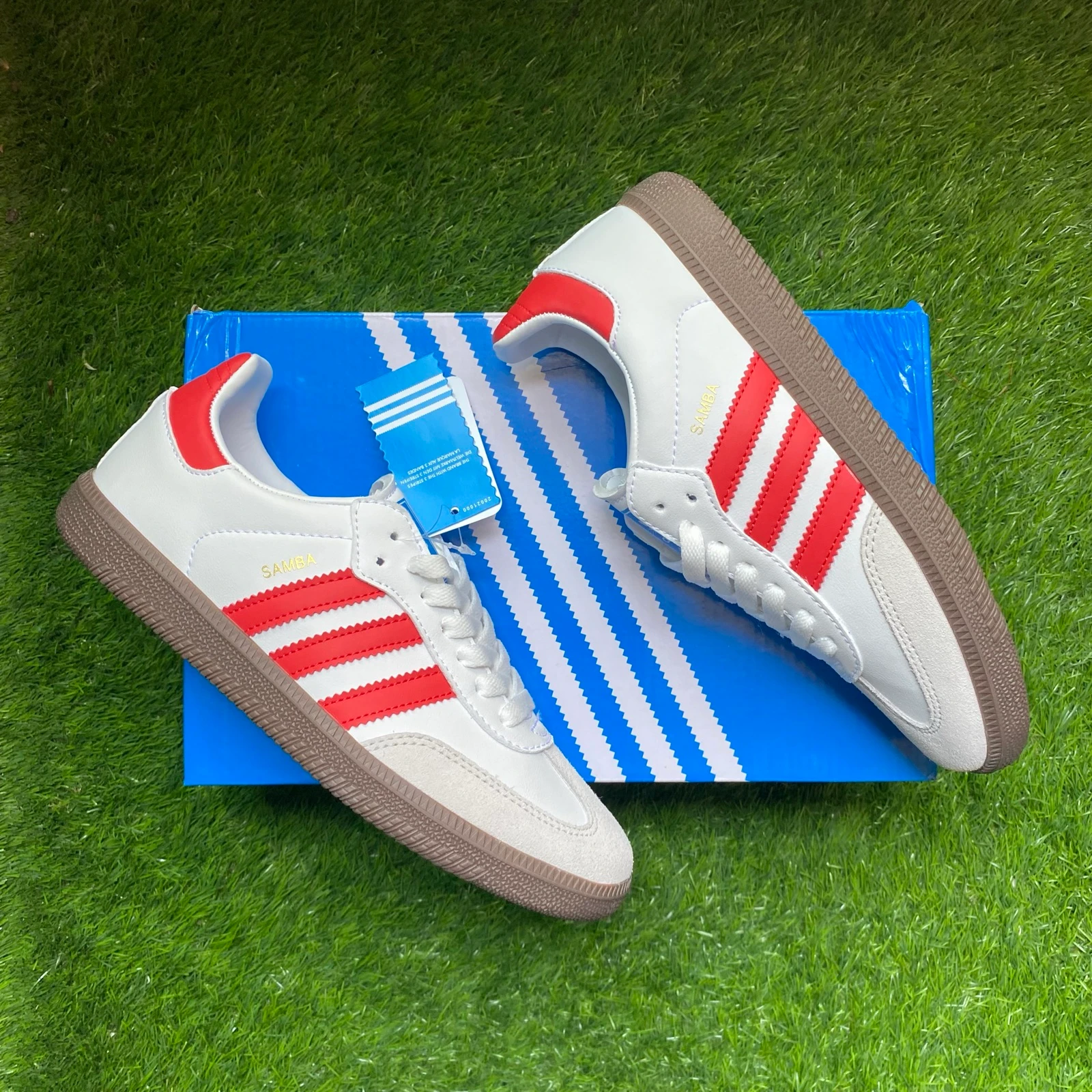 Adidas Samba OG Blancas y Rojas | Talla 39 | Nuevas | Con Caja